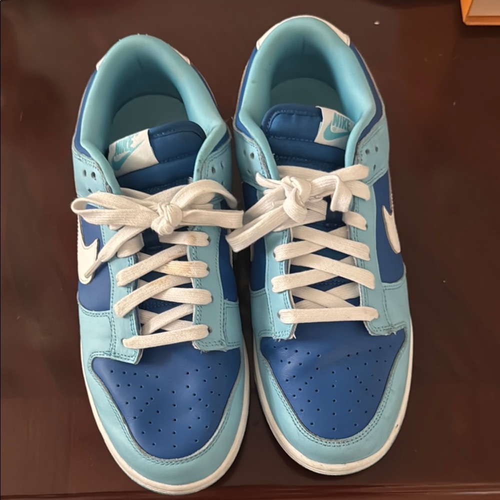 Nike Light Blue and White Athletic Shoes
